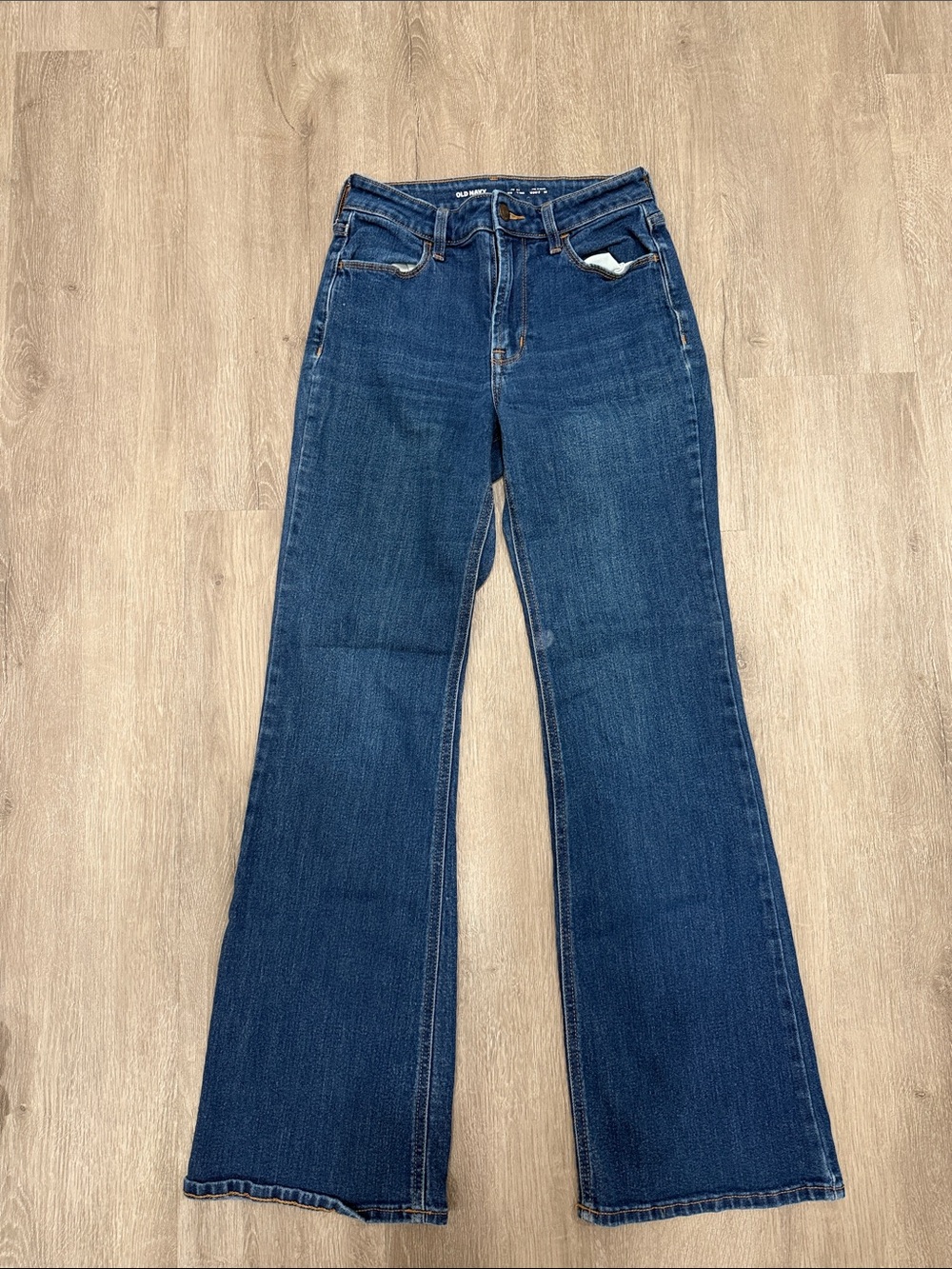 Old Navy Women's Blue Flare Jeans - Dark Wash